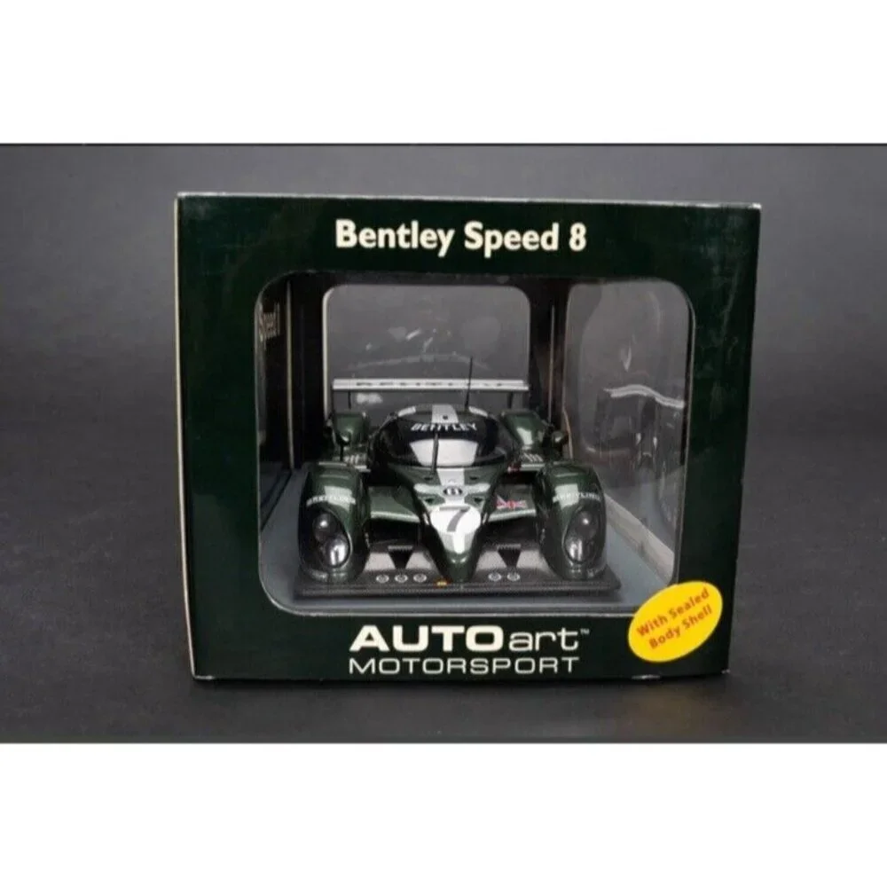 Bentley Speed 8 Auto Diecast Model Car & Breitling Watch Knapsack Blue Backpack